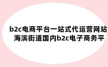 b2c电商平台一站式代运营网站 海滨街道国内b2c电子商务平台